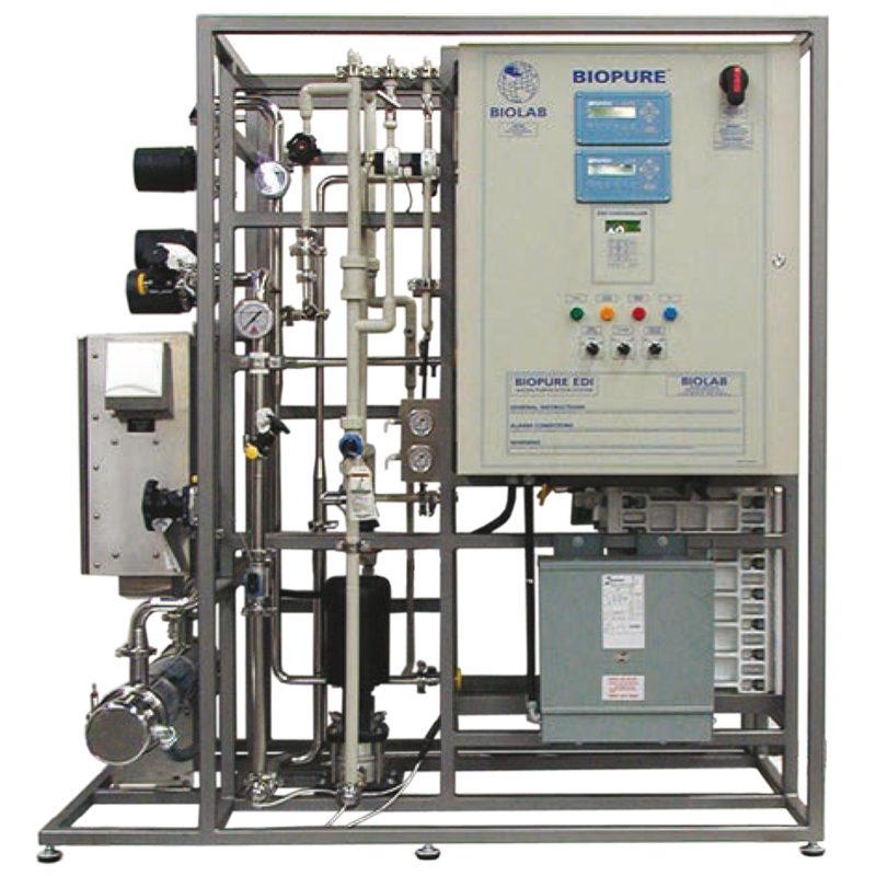 DTB ectrodeionization system edi para producción de agua ultrapura manteniendo las resinas purificadas sin regenerantes caústicos