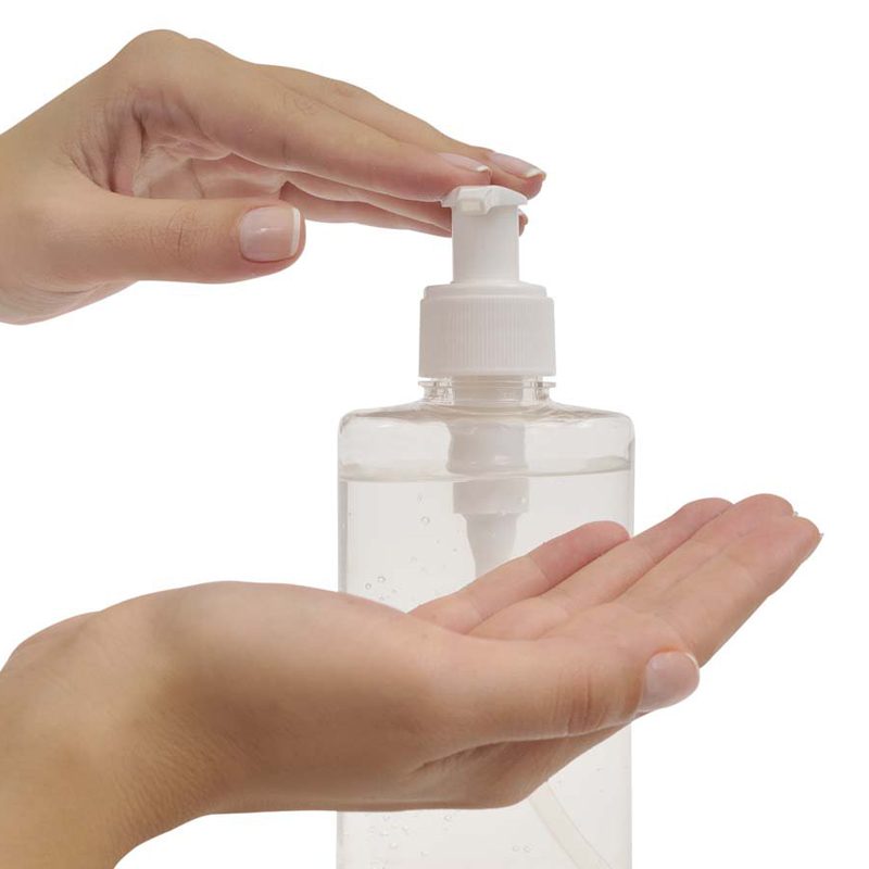 DTB gel antibacterial elaborado con alcohol y emolientes para desinfectar las manos sin necesidad de enjuagar