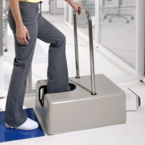 Limpiador Motorizado de Zapatos para Cuartos Limpios