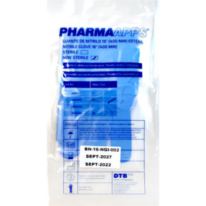 PHARMAAPPS® Guantes de Nitrilo Extralargos 16 Pulgadas – Protección Superior para Cuarto Limpio